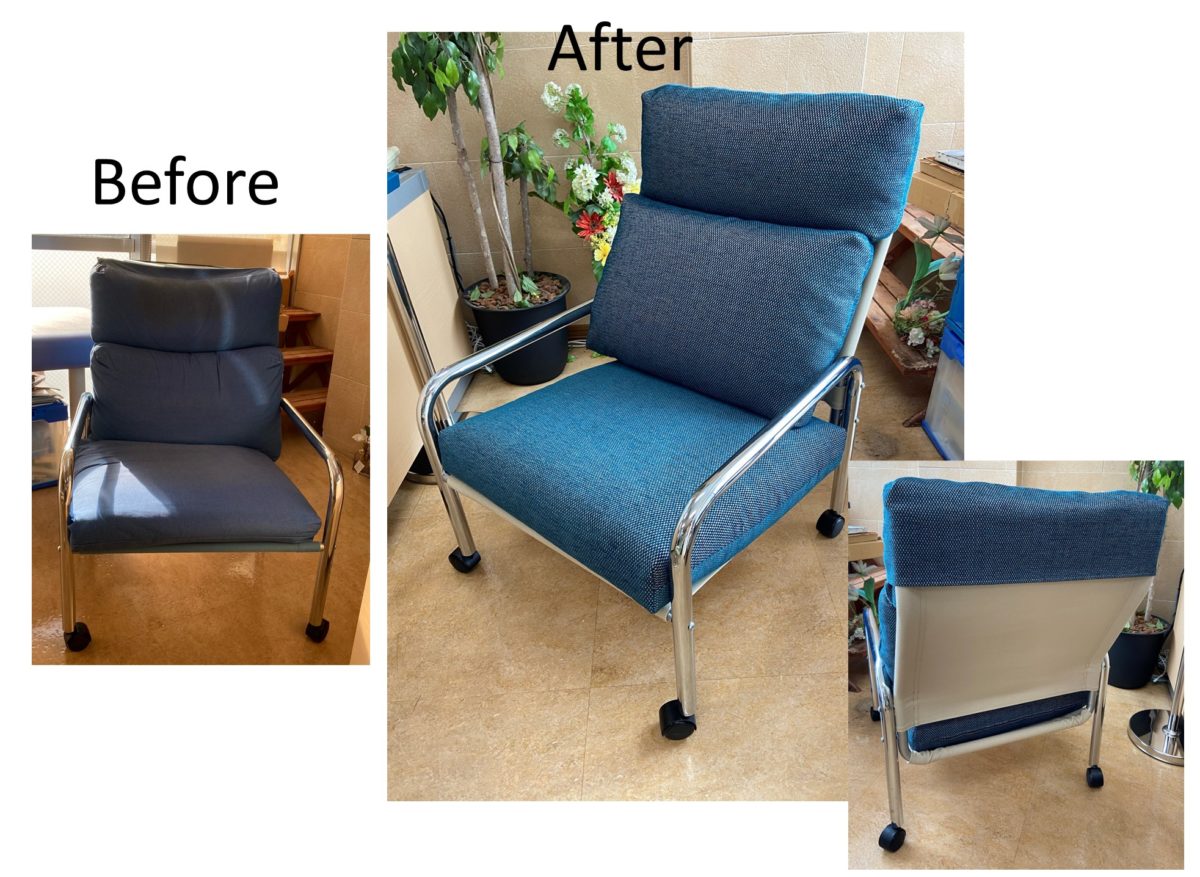 ビフォーアフター事例（112.002） 椅子の張り替え　北欧・デザイン　東京都その他の区 | 椅子張替え　オリーブ