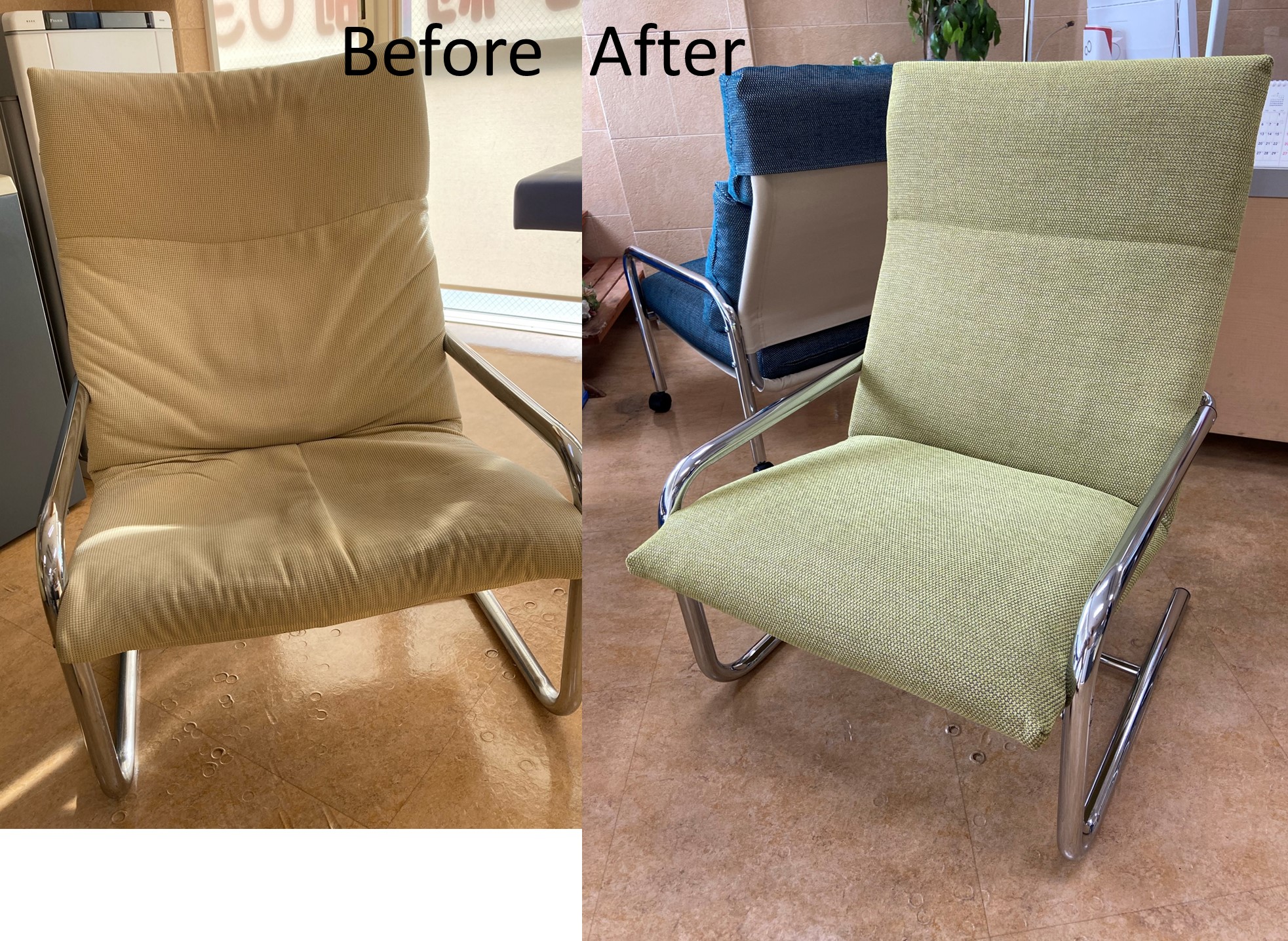 北欧 | デザイン | 椅子張替え　オリーブ