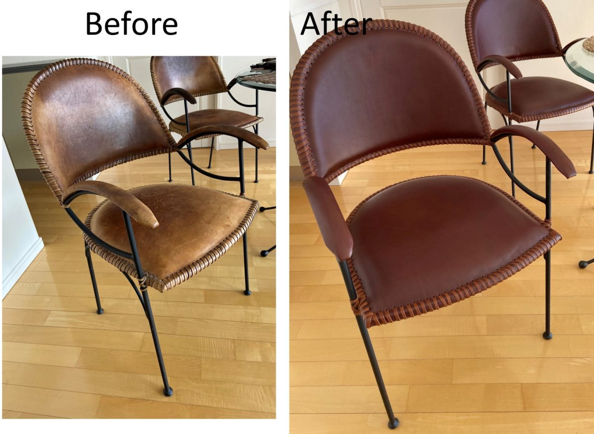ビフォーアフター事例（112.011） 椅子の張り替え　北欧・デザイン　東京都港区 | 椅子張替え　オリーブ