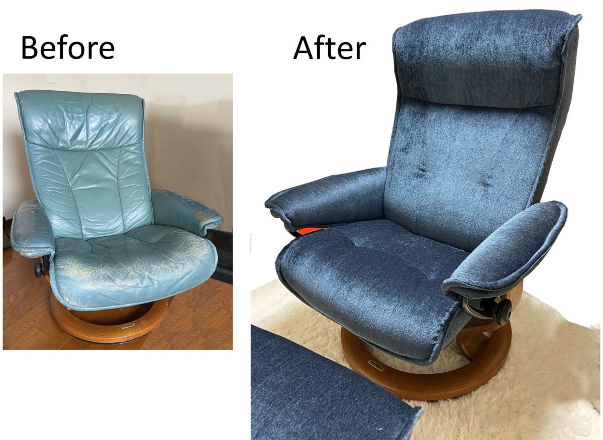 ソファーの張り替え | 家具の種類（張り替え） | 椅子張替え　オリーブ
